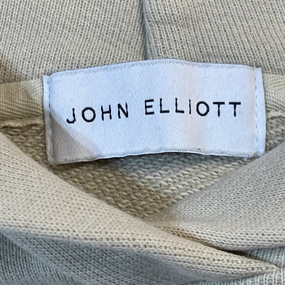 John Elliot Men's Pullover Hoodie Tan - 3 (Large) - Picture 2 of 4